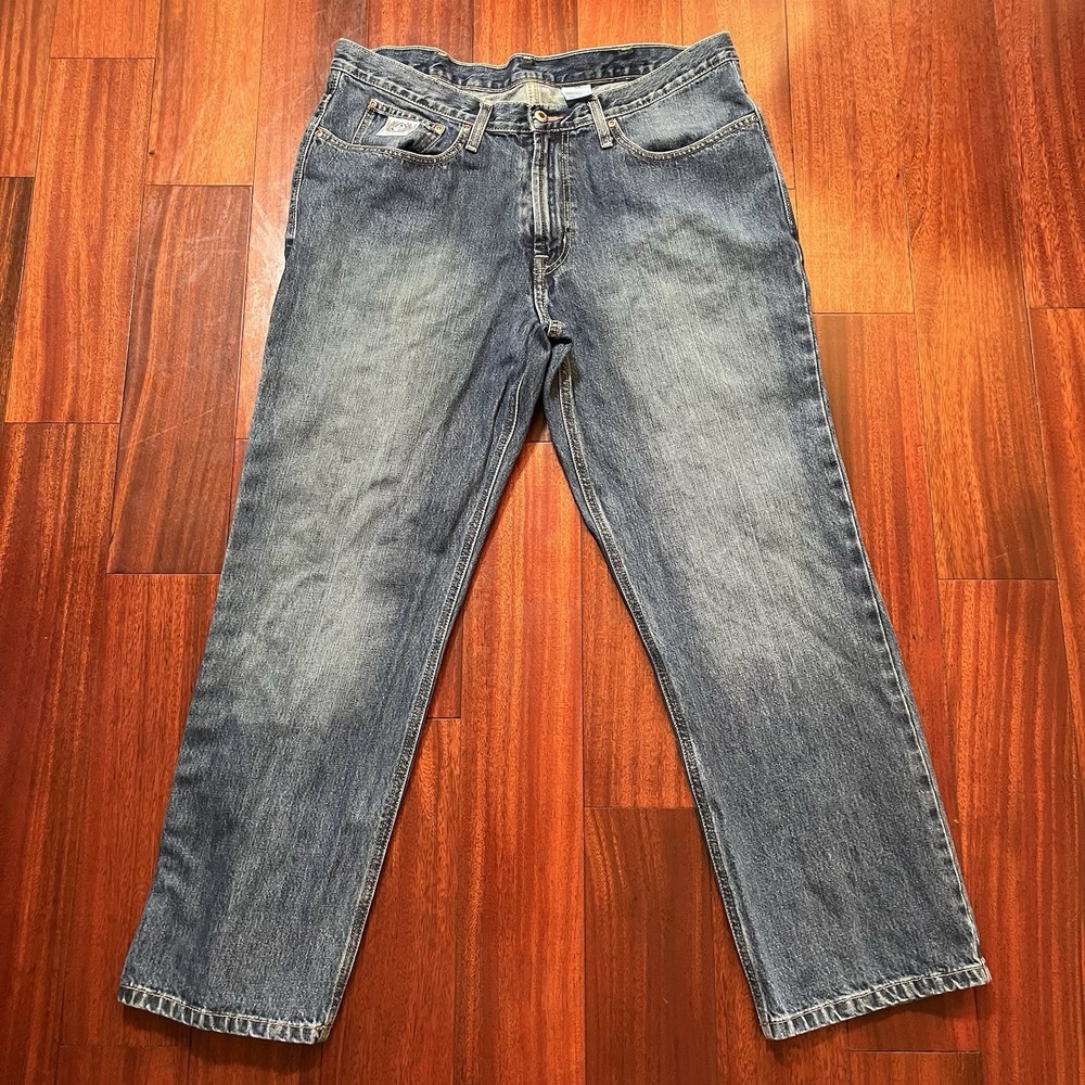 Cinch Jeans Mens 38x30 True To Size Blue Medium Wash 100% Cotton Cowboy Work